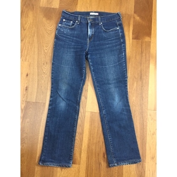 Levi's 505 Blue Jeans Red Label Straight Leg Size 6 - Picture 1 of 8